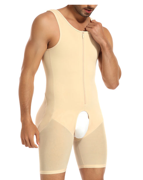 Men's Butt Booster Tummy Control Sleeveless Full Body Shaper Shapewear