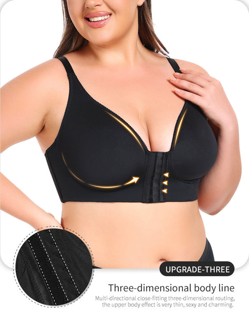 Front Closure Bras for Older Women Post-Surgery Wireless Bra No Underwire