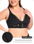 Front Closure Bras for Older Women Post-Surgery Wireless Bra No Underwire