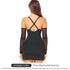 Plus Size Bodycon Mini Dress for Women with Built-in Bra Open Back Lace Trim Dress Clubwear