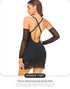 Plus Size Sexy Bodycon Mini Dress for Women Open Back Lace Trim Mini Dress Clubwear