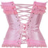 Plus Size Corset Top for Women Bustier Lace up Gothic Burlesque Costume