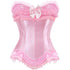 Plus Size Corset Top for Women Bustier Lace up Gothic Burlesque Costume