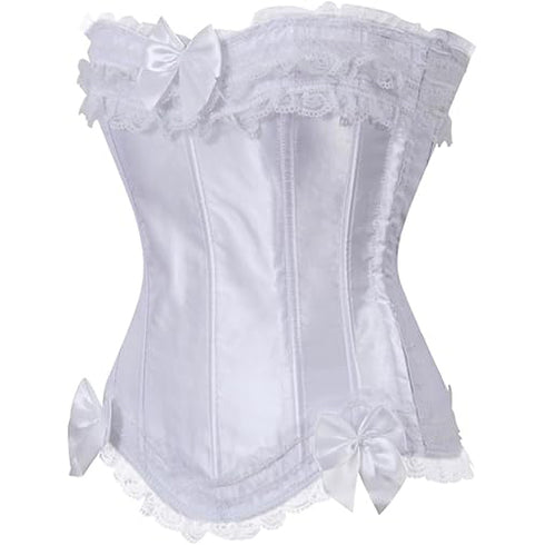 Plus Size Corset Top for Women Bustier Lace up Gothic Burlesque Costume