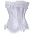 Plus Size Corset Top for Women Bustier Lace up Gothic Burlesque Costume