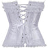 Plus Size Corset Top for Women Bustier Lace up Gothic Burlesque Costume