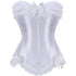 Plus Size Corset Top for Women Bustier Lace up Gothic Burlesque Costume