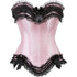 Plus Size Corset Top for Women Bustier Lace up Gothic Burlesque Costume