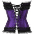 Plus Size Corset Top for Women Bustier Lace up Gothic Burlesque Costume
