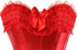 Plus Size Corset Top for Women Bustier Lace up Gothic Burlesque Costume