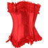 Plus Size Corset Top for Women Bustier Lace up Gothic Burlesque Costume