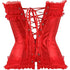 Plus Size Corset Top for Women Bustier Lace up Gothic Burlesque Costume