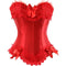 Plus Size Corset Top for Women Bustier Lace up Gothic Burlesque Costume