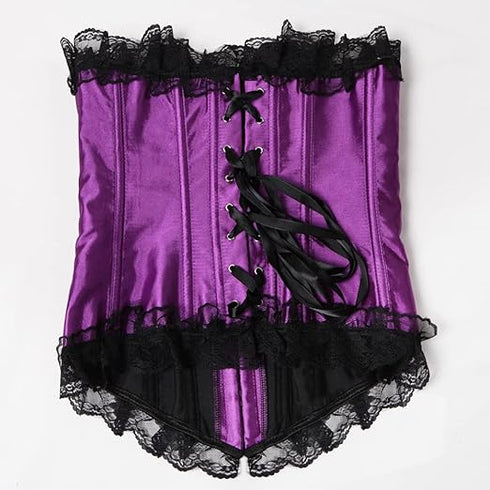 Plus Size Corsets for Women Floral Overbust Corset Top Bustier