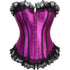 Plus Size Corsets for Women Floral Overbust Corset Top Bustier