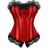 Plus Size Corsets for Women Floral Overbust Corset Top Bustier