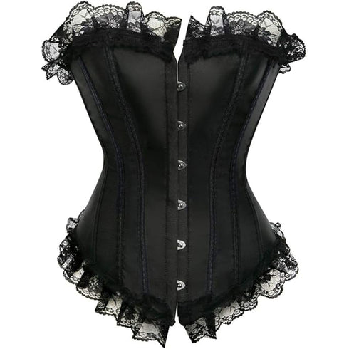 Plus Size Corsets for Women Floral Overbust Corset Top Bustier