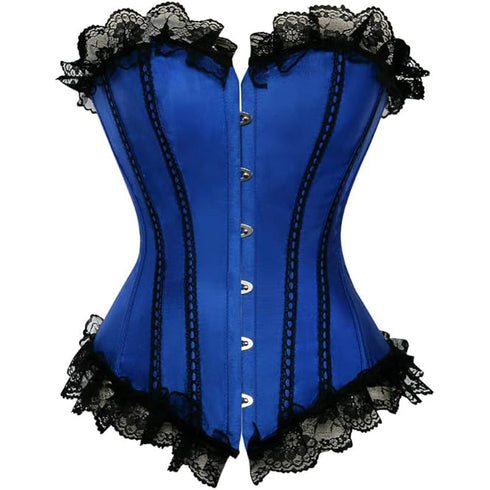 Plus Size Corsets for Women Floral Overbust Corset Top Bustier