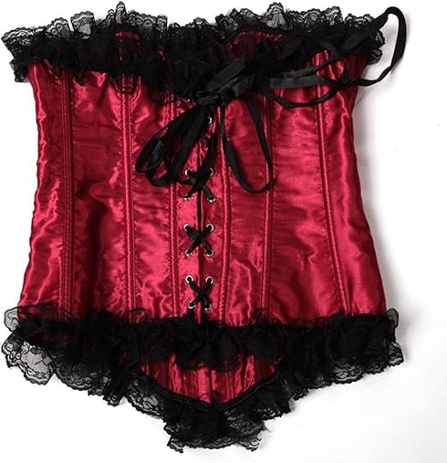 Plus Size Corsets for Women Floral Overbust Corset Top Bustier