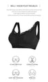 Plus Size Front Closure Bras for Women Wireless Cross Compression Abs Back Support Bra