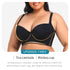 Plus Size Push Up Bras with Back Fat Coverage Seamless T-Shirt Bra 34B to 46D