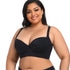 Plus Size Push Up Bras with Back Fat Coverage Seamless T-Shirt Bra 34B to 46D