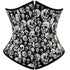 Plus Size Underbust Retro Skull Steampunk Corsets for Women