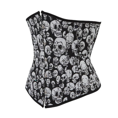 Plus Size Underbust Retro Skull Steampunk Corsets for Women