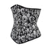 Plus Size Underbust Retro Skull Steampunk Corsets for Women