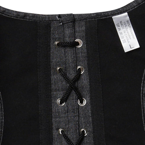 Renaissance Brocade Flower Cupless Waist Trainer Underbust Corset