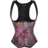 Renaissance Brocade Flower Cupless Waist Trainer Underbust Corset