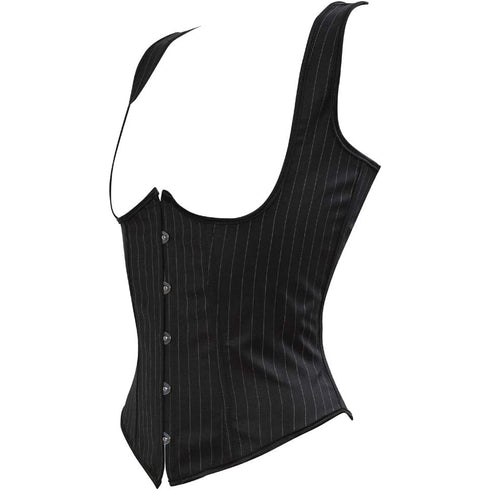 Renaissance Brocade Flower Cupless Waist Trainer Underbust Corset