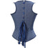 Renaissance Brocade Flower Cupless Waist Trainer Underbust Corset