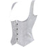 Renaissance Brocade Flower Cupless Waist Trainer Underbust Corset