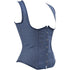 Renaissance Brocade Flower Cupless Waist Trainer Underbust Corset
