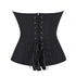 Sexy Pinstripe Denim OL Style Stripe Overbust Corset