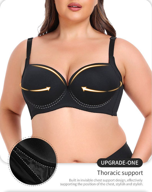 Sexy Women's Maximum Cleavage Underwire Push Up Plus Size Bra