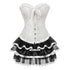 Steampunk Corset Skirt Burlesque Halloween Costume Set