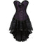 Steampunk Corsets Skirt Burlesque Halloween Costume Set