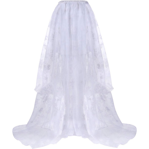 Steampunk Costume Skirt Midi Tulle Skirt