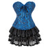 Steampunk Gothic Corset Skirt Burlesque Dress Costume Set