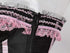 Stripe Bowknot Satin Lace Trim Bodice Overbust Corset