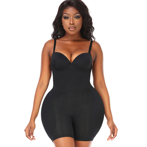 V Neck Bodysuit for Women Tummy Control Body Shaper Slimming Jumpsuit Built in Bra