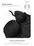 V Neck Bodysuit for Women Tummy Control Body Shaper Slimming Jumpsuit Built in Bra