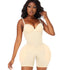 V Neck Bodysuit for Women Tummy Control Body Shaper Slimming Jumpsuit Built in Bra