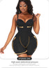 V Neck Bodysuit for Women Tummy Control Body Shaper Slimming Jumpsuit Built in Bra