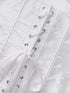 Victorian Classic Decent princess Embroidery Overbust Corset With Pleated Sleeves