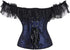Women Corset Top with Lace Sleeve Bustier Waist Cincher Costume Tops