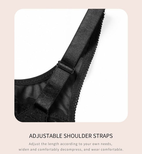 Women Deep Cup Bra Plus Size Fat Full Back Coverage Bra with Push Up Bras