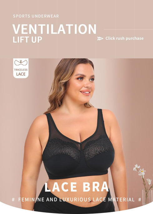 Women Deep Cup Bra Plus Size Fat Full Back Coverage Bra with Push Up Bras
